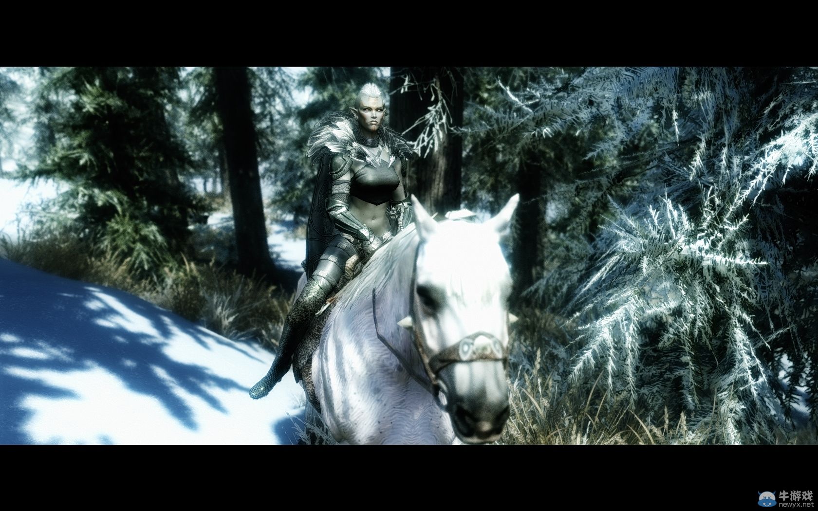 《上古卷軸5：天際》新MOD圖賞：俏皮妹酥胸半露！