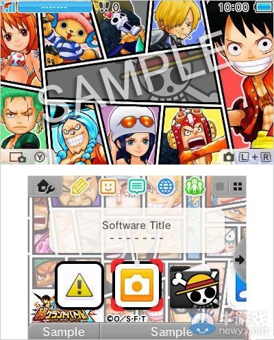 《海賊王：超偉大戰(zhàn)爭X》新特典：兩款3DS主題