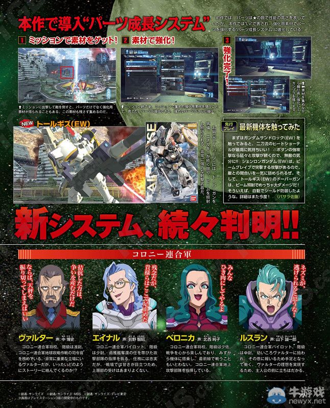 《高達破壞者2》無盡華爾茲參戰(zhàn)：追加成長系統(tǒng)