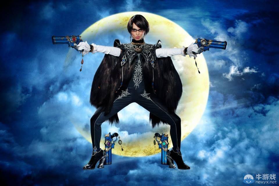 這姿勢也是醉了!花花公子女郎COS《獵天使魔女2》貝姐