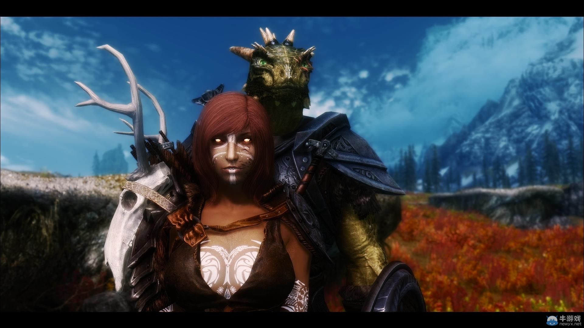 《上古卷軸5：天際》新MOD圖：美眉手執(zhí)光劍很性感