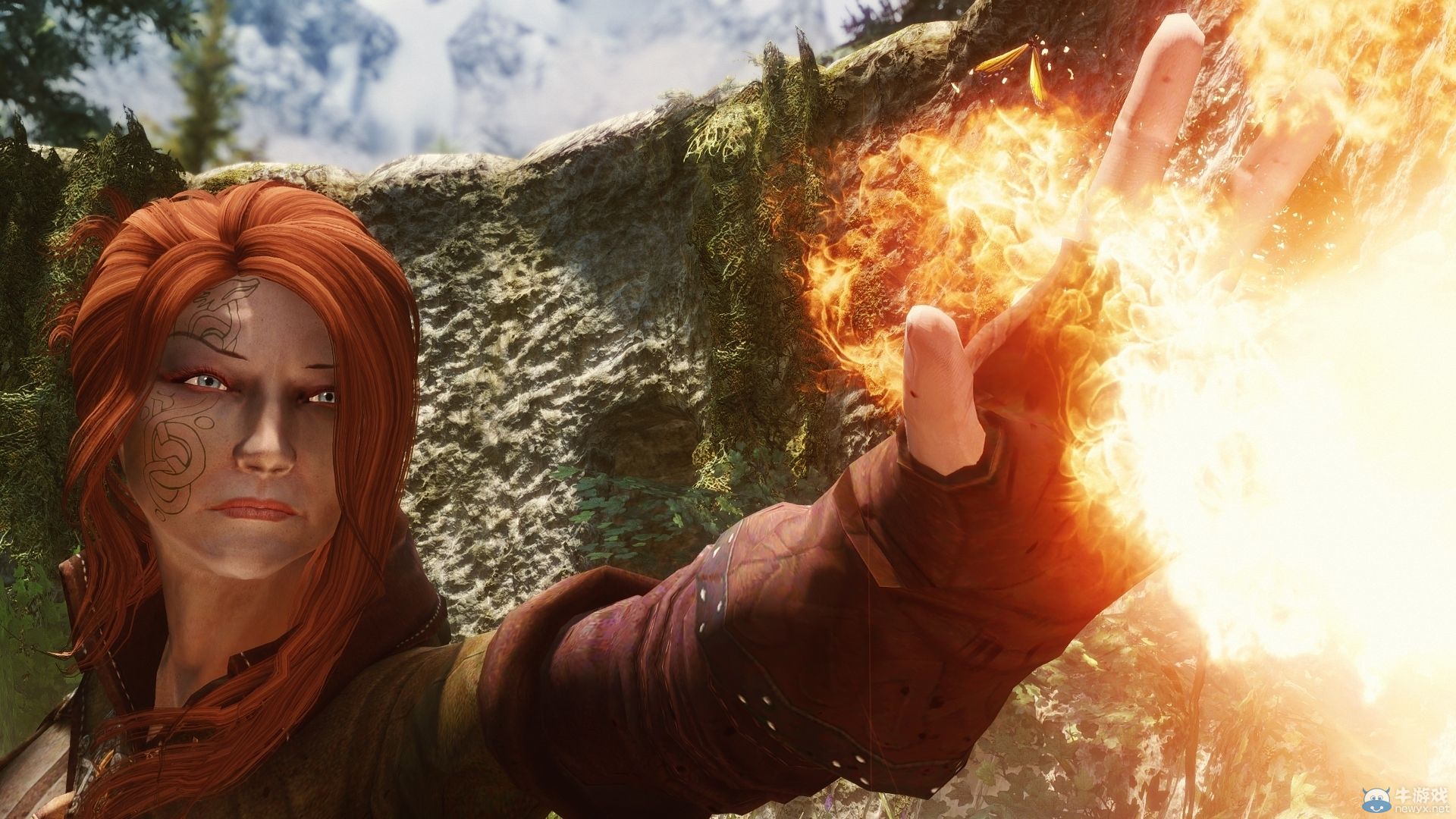 《上古卷軸5：天際》新MOD圖：美眉手執(zhí)光劍很性感