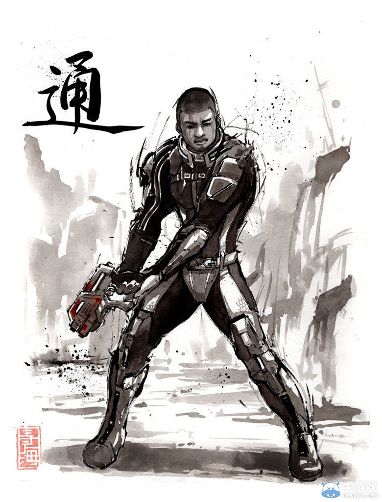 進擊的奧特曼君帥爆!國外妹子水墨風(fēng)同人畫作欣賞