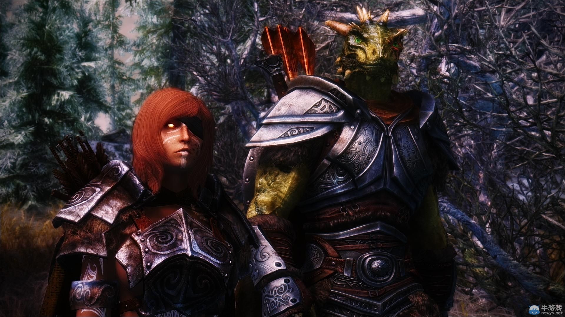 《上古卷軸5：天際》新MOD圖：美眉手執(zhí)光劍很性感