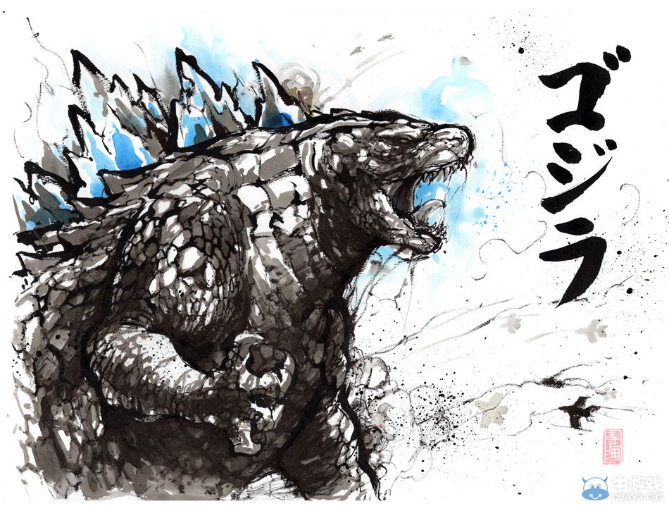 進擊的奧特曼君帥爆!國外妹子水墨風(fēng)同人畫作欣賞