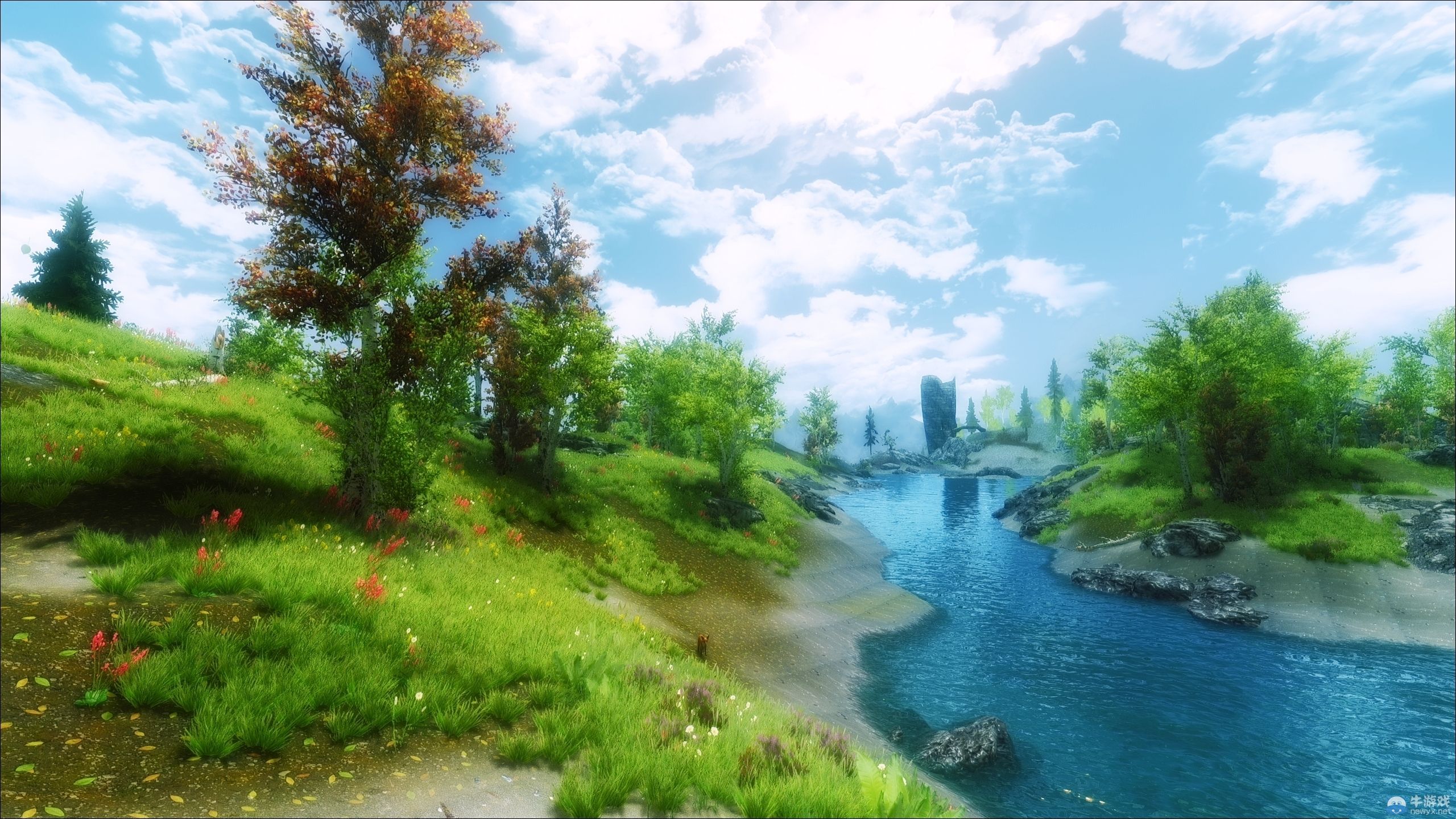 《上古卷軸5：天際》新MOD圖：美眉手執(zhí)光劍很性感