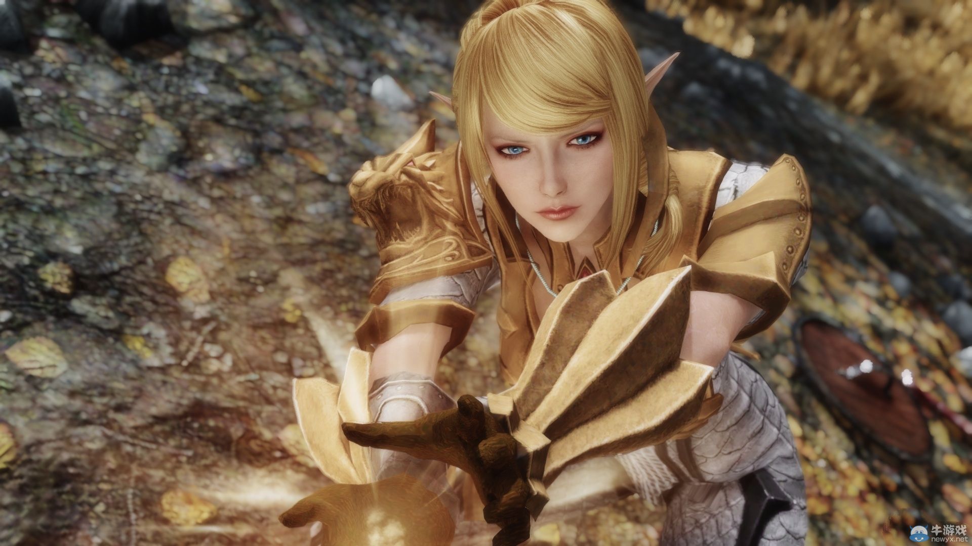 《上古卷軸5：天際》新MOD圖：精靈妹子胸口大開(kāi)！