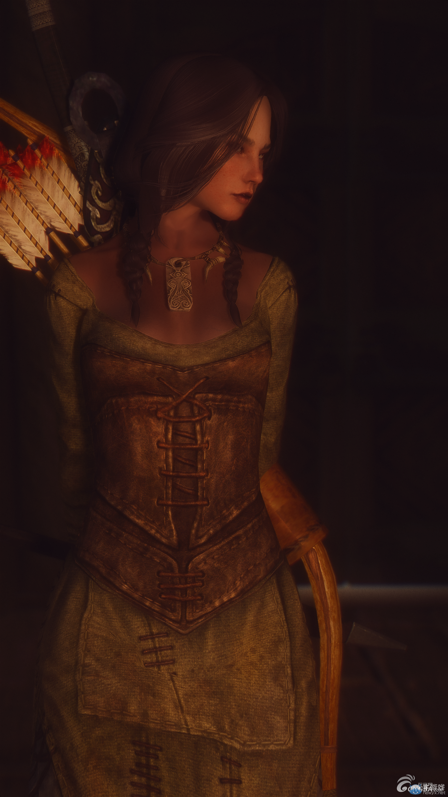 《上古卷軸5：天際》新MOD圖：精靈妹子胸口大開(kāi)！