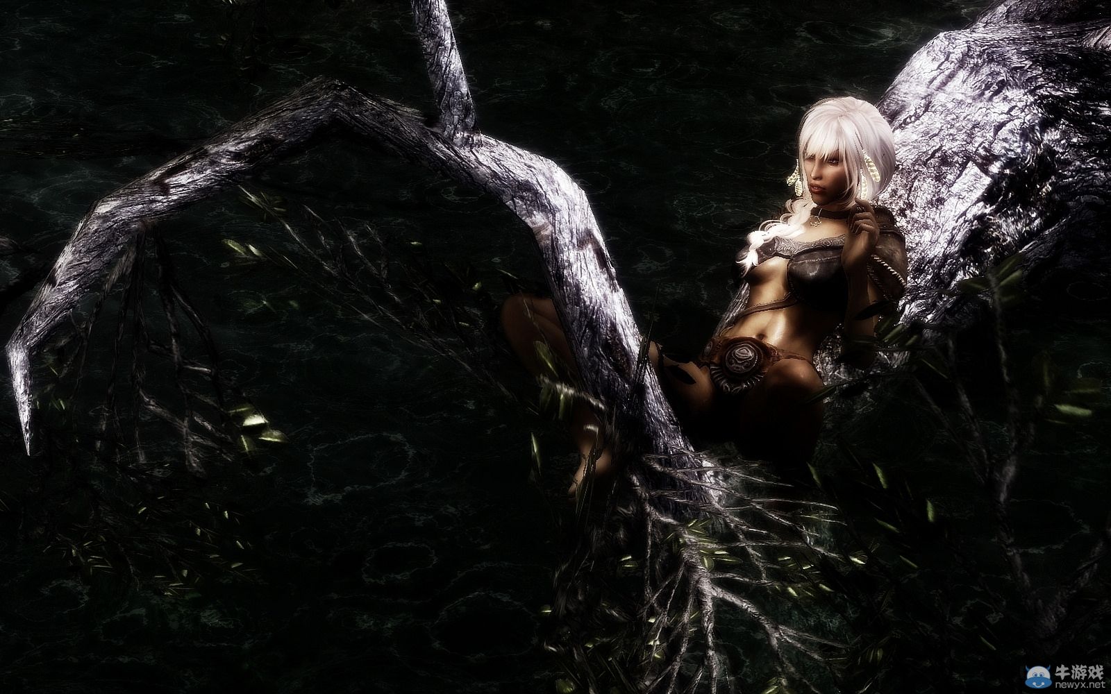 《上古卷軸5：天際》新MOD圖：精靈妹子胸口大開(kāi)！