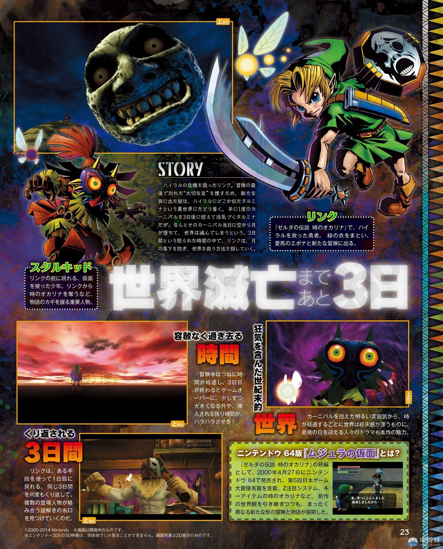 《塞爾達傳說：梅祖拉的假面3D》劇情角色介紹