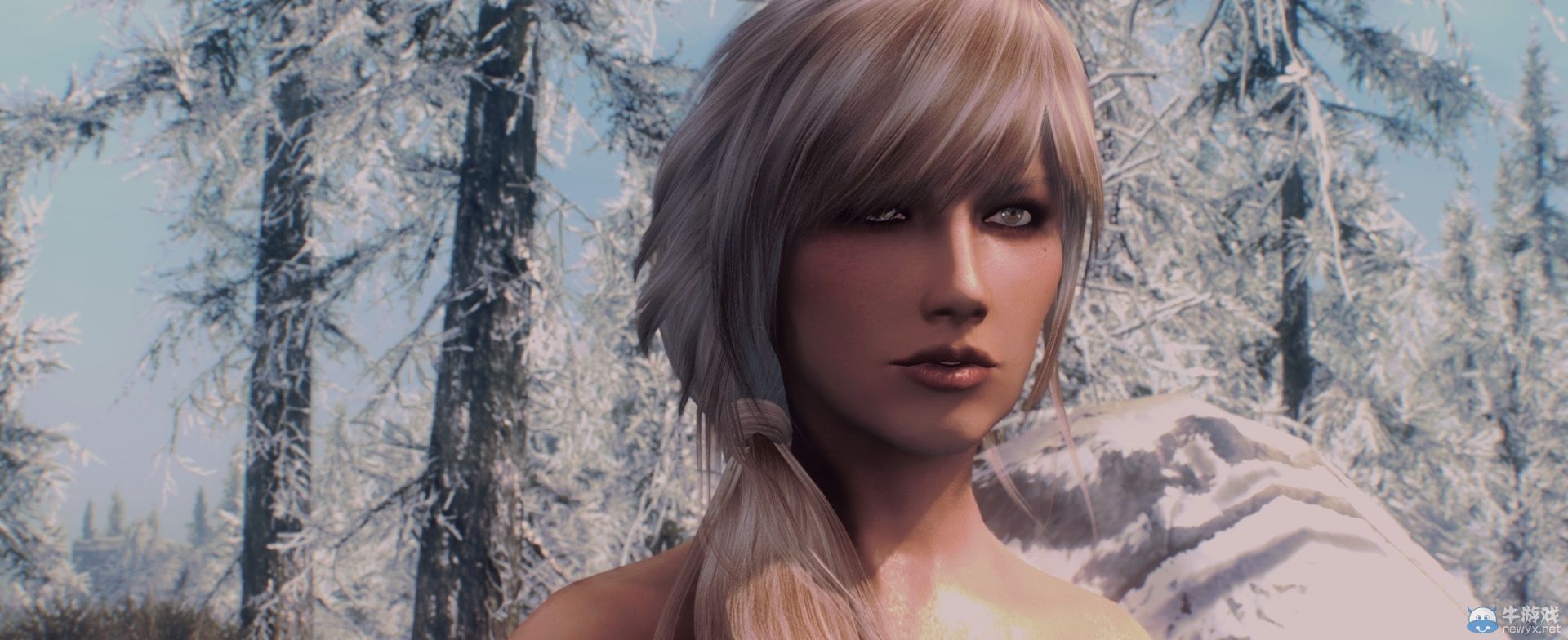 《上古卷軸5：天際》最新MOD圖賞：美眉相當美艷