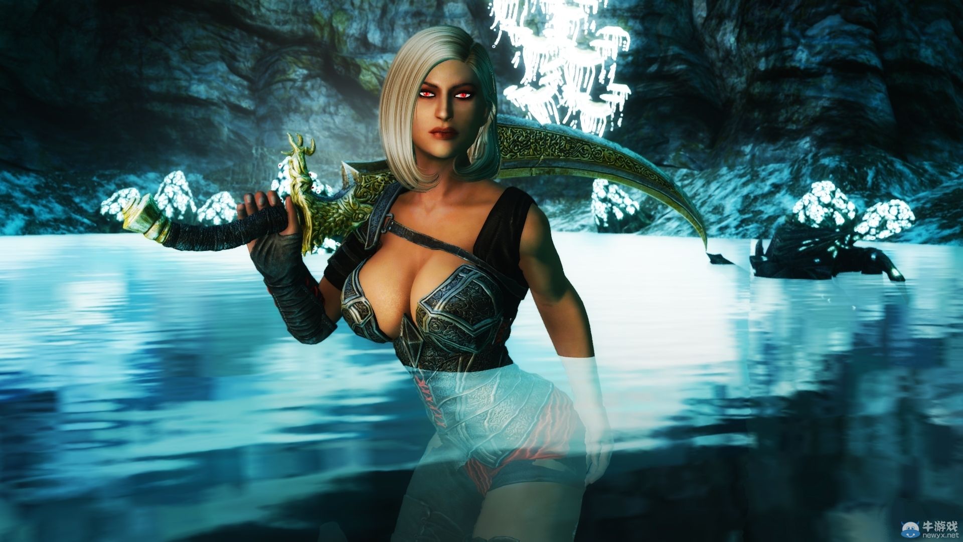 《上古卷軸5：天際》最新MOD圖賞：美眉相當美艷