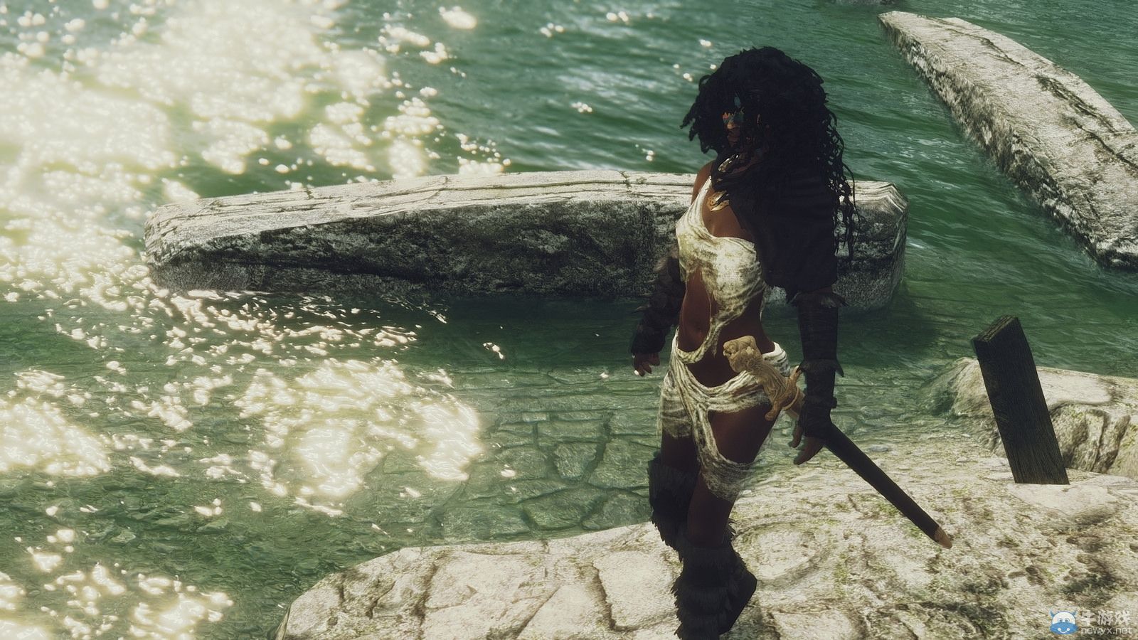 《上古卷軸5：天際》最新MOD圖賞：美眉相當美艷