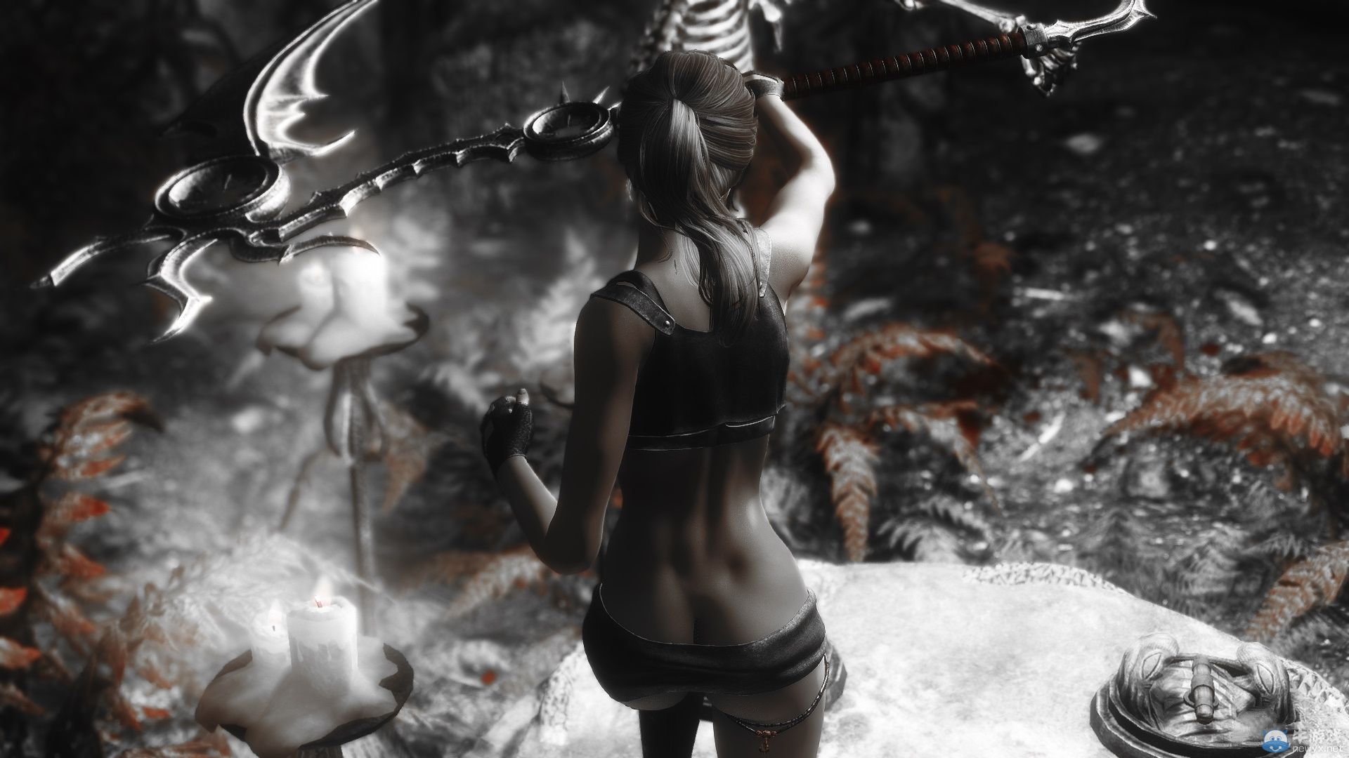 《上古卷軸5：天際》最新MOD圖賞：美眉相當美艷