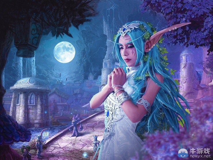 血脈噴張!美女玩家大膽COS暗夜精靈女祭司泰蘭德