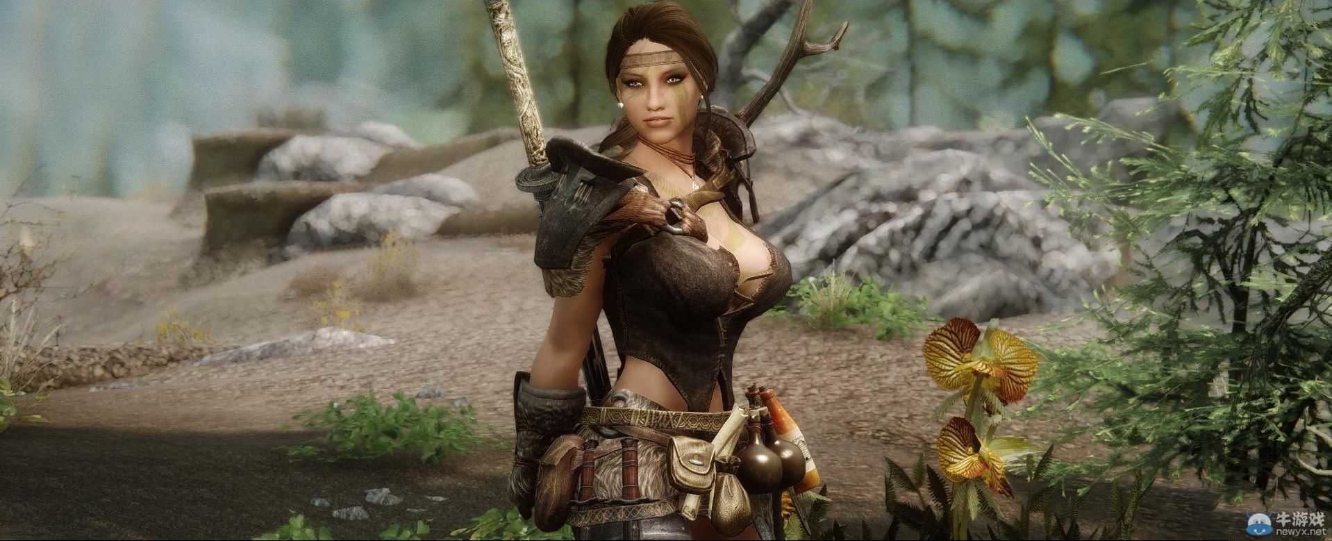 《上古卷軸5：天際》MOD美女圖：色彩艷麗引人遐想