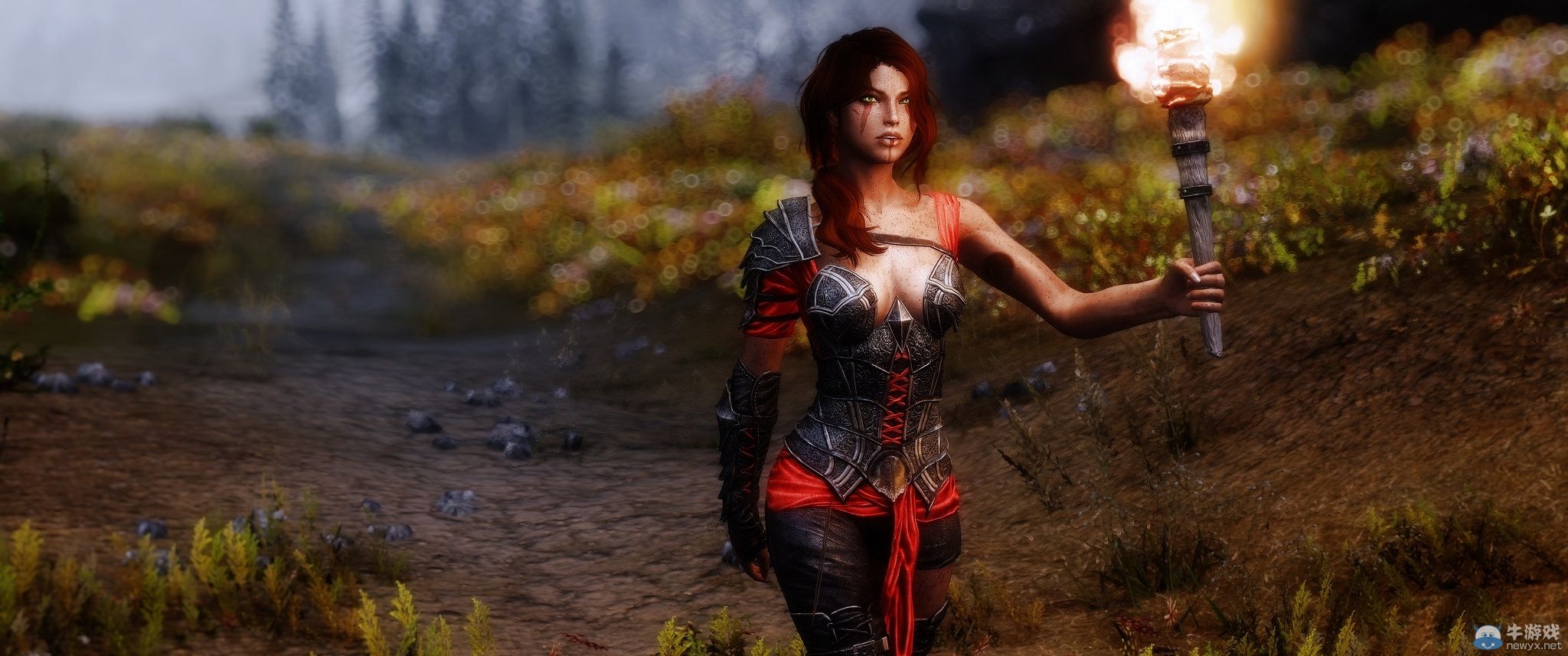 《上古卷軸5：天際》MOD美女圖：色彩艷麗引人遐想