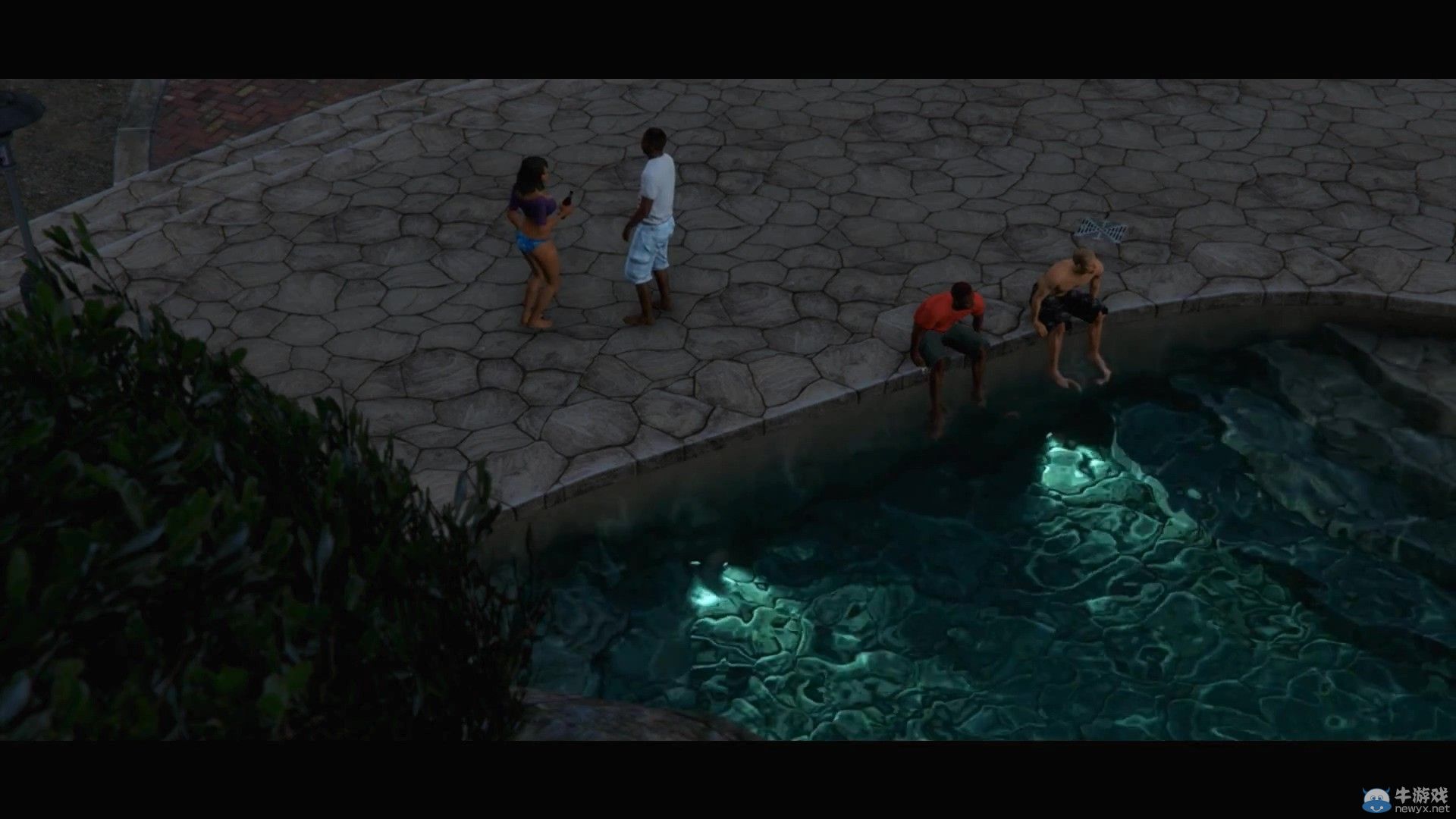 《俠盜獵車手5》（GTA5）夜幕下的罪惡都市：黑絲站街女浪情四溢