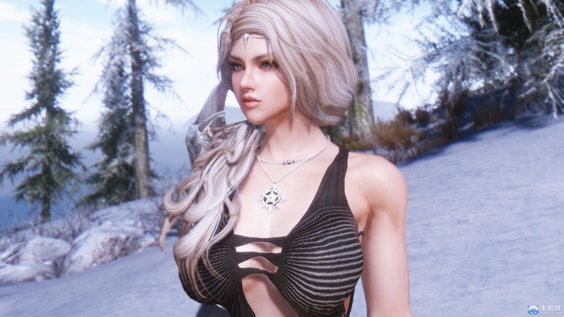 《上古卷軸5：天際》MOD美女圖：色彩艷麗引人遐想