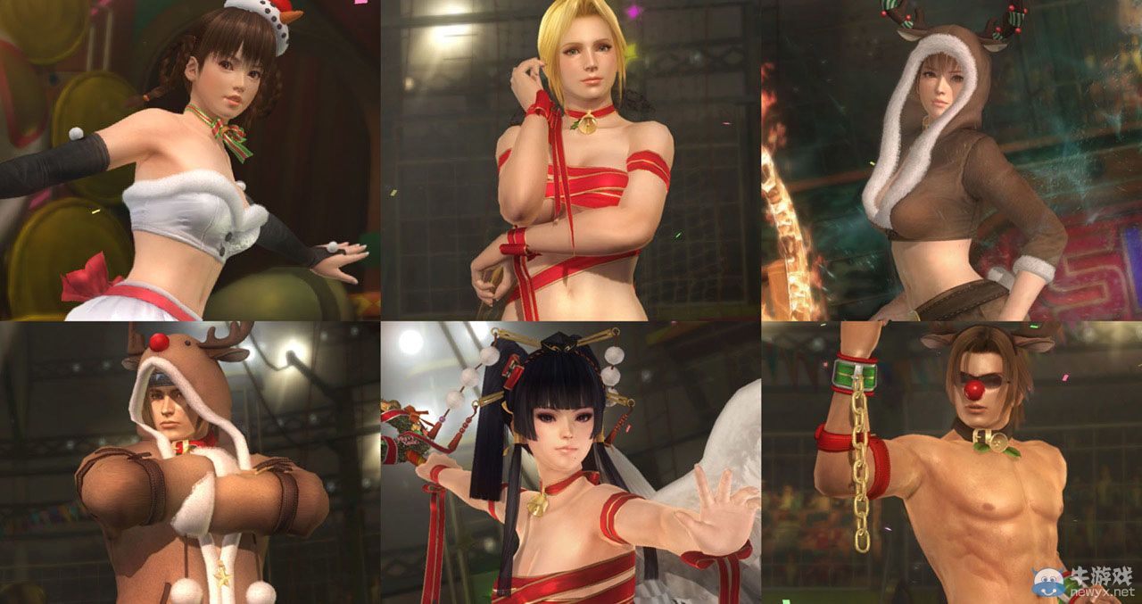 《死或生5：終極版》新版圣誕服裝DLC：含性感緞帶裝