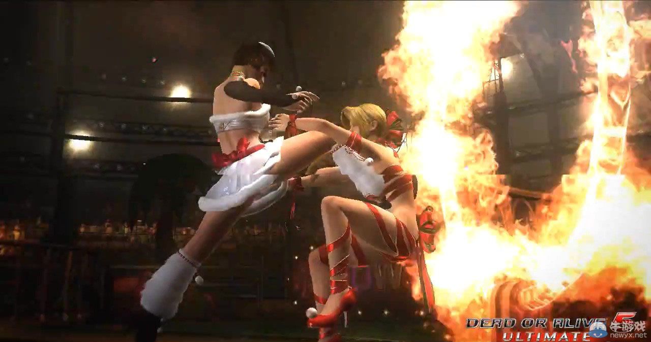 《死或生5：終極版》圣誕DLC內容火辣演示：肉彈襲胸冰火兩重天
