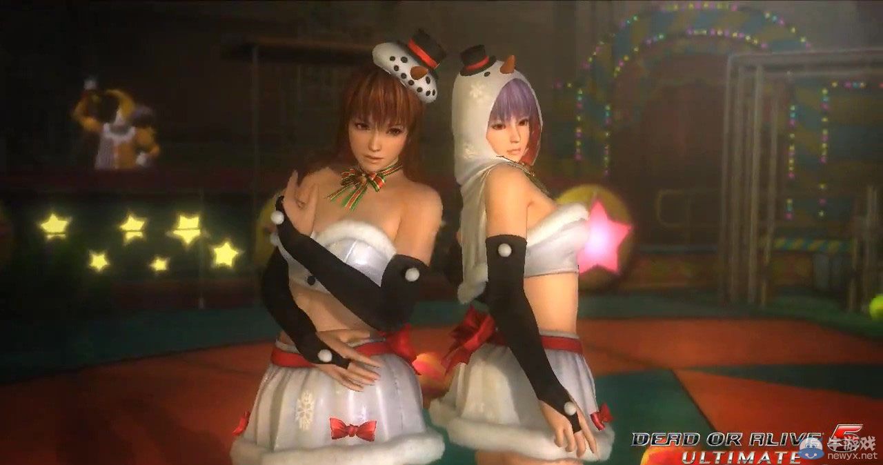 《死或生5：終極版》圣誕DLC內容火辣演示：肉彈襲胸冰火兩重天