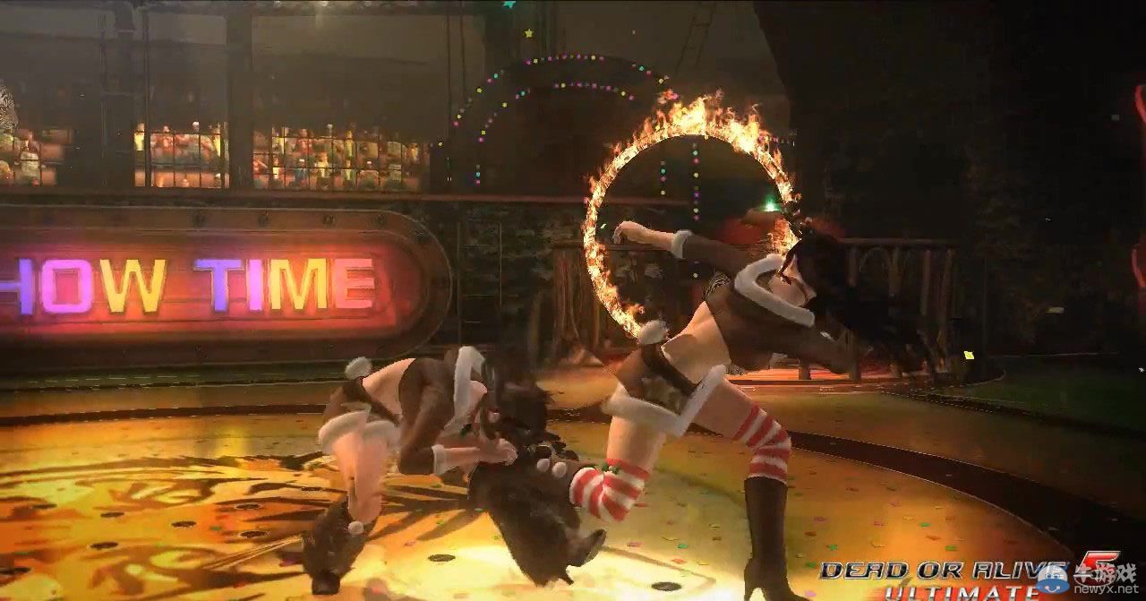 《死或生5：終極版》圣誕DLC內容火辣演示：肉彈襲胸冰火兩重天