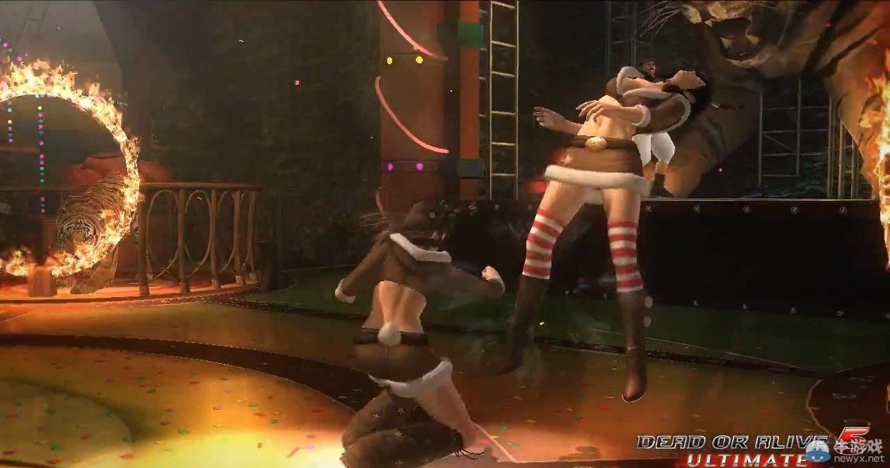 《死或生5：終極版》圣誕DLC內容火辣演示：肉彈襲胸冰火兩重天