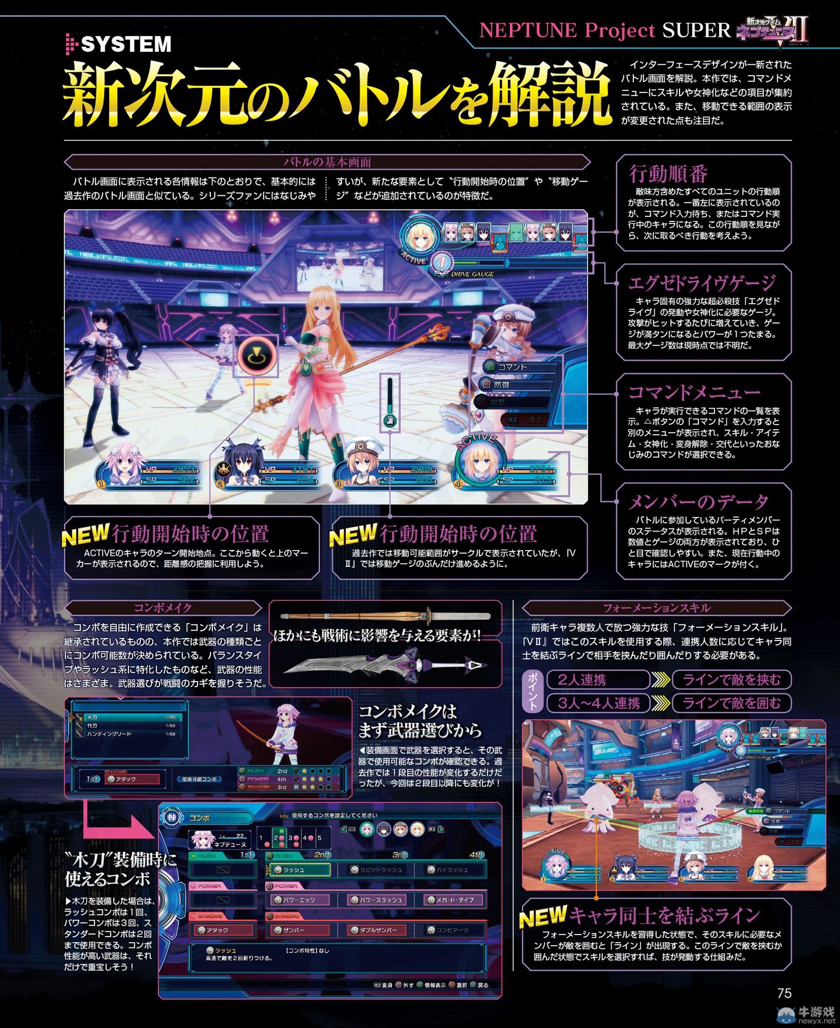 《新次元游戲：海王星V2》超次元篇四女神登場