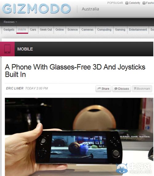 CES探秘：蝸牛OBox主機、W3D游戲手機曝光