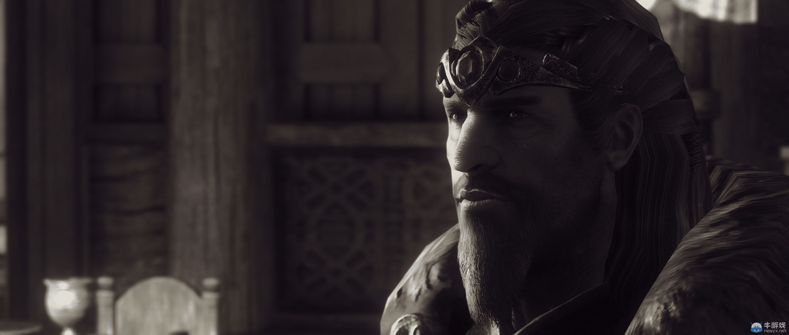 《上古卷軸5：天際》最新藝術截圖：柔和光影下的灰度美女