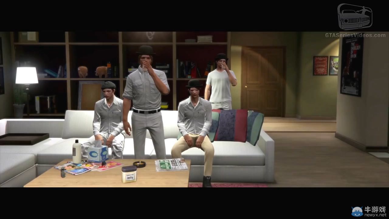 《俠盜獵車手5》重現《發條橙》：邪面殺馬特狂砍三條街