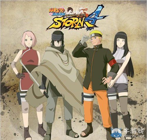 《火影忍者疾風傳：究極忍者風暴4》劇場版四人人設圖公開