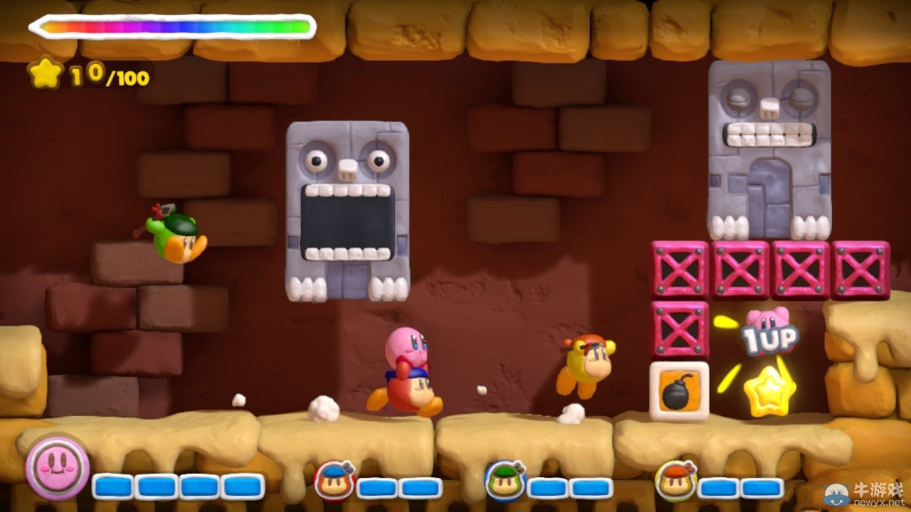 《觸摸卡比：彩虹軌道》多張新圖展示游戲關卡