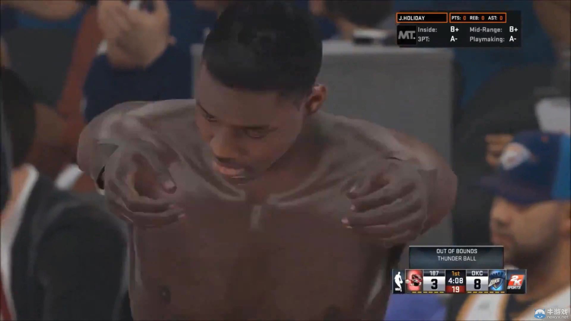 《NBA 2K15》奇葩BUG演示 斷臂也要打籃球
