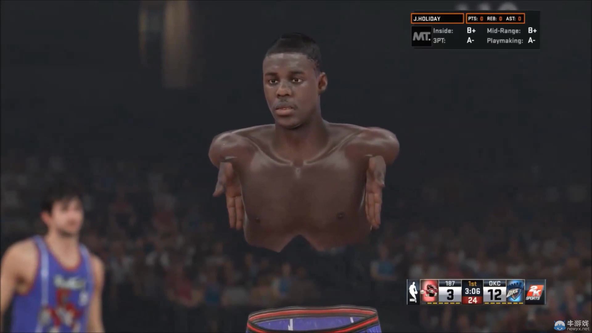 《NBA 2K15》奇葩BUG演示 斷臂也要打籃球
