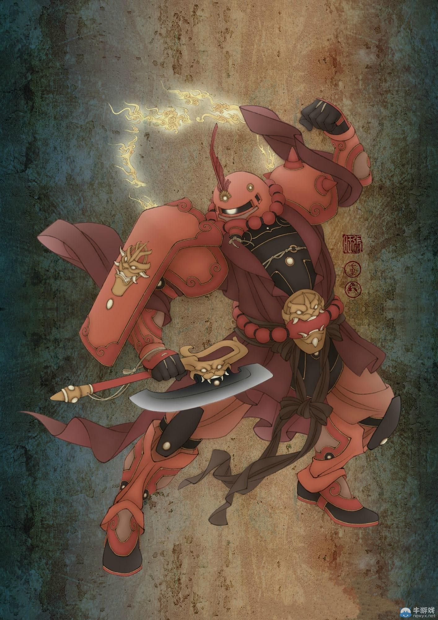 絲毫不見(jiàn)違和感!大神級(jí)畫(huà)師創(chuàng)作霸氣高達(dá)、變形金剛
