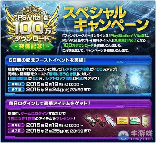 《夢幻之星在線2》PSV版下載次數(shù)突破100萬