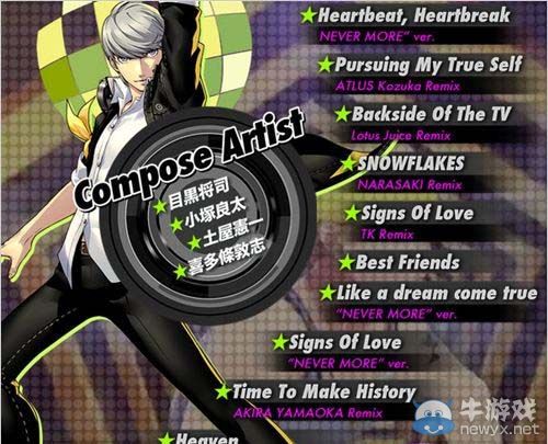 《女神異聞錄4：舞夜狂歡》發售日確定：曲目公開