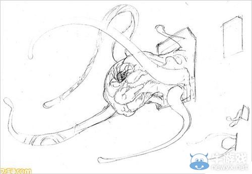 《數碼寶貝故事》捕食者設定圖：大暮維人設計