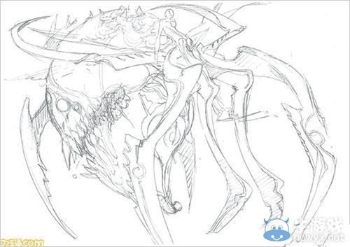 《數碼寶貝故事》捕食者設定圖：大暮維人設計