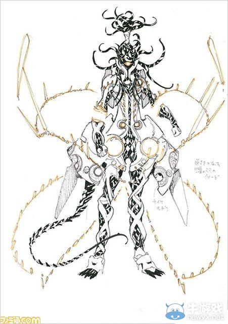 《數碼寶貝故事》捕食者設定圖：大暮維人設計