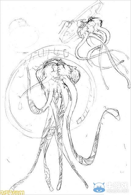 《數碼寶貝故事》捕食者設定圖：大暮維人設計