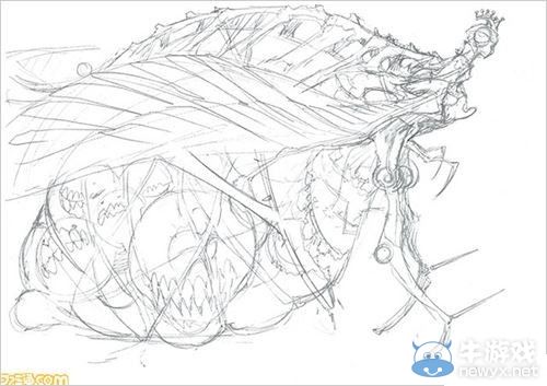 《數碼寶貝故事》捕食者設定圖：大暮維人設計