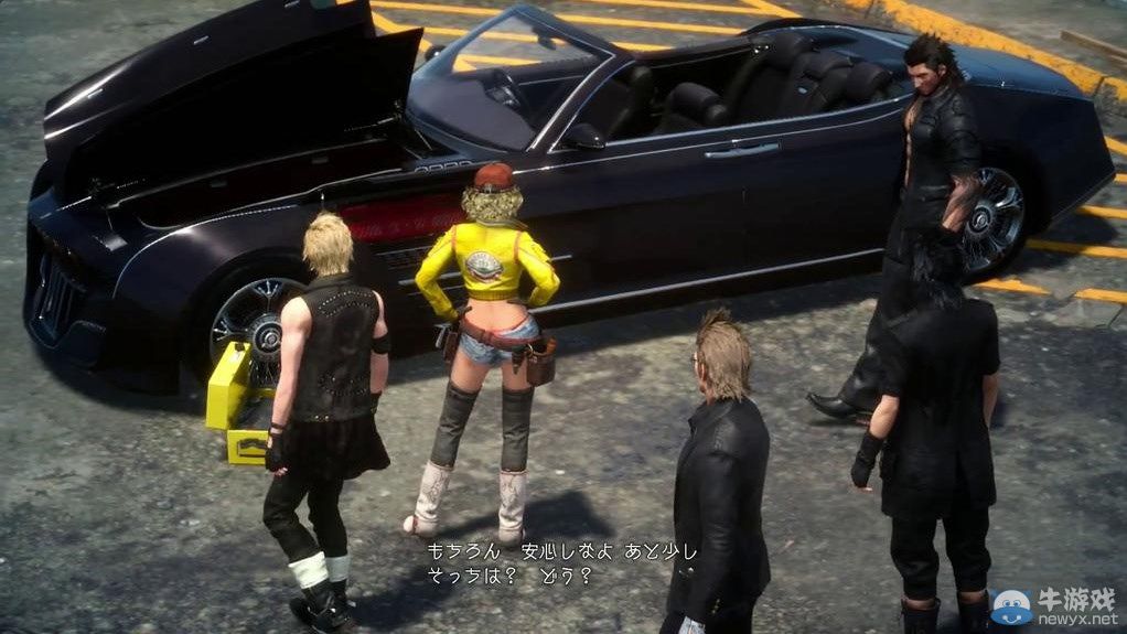 《最終幻想15》性感機械師最新截圖：爆乳太逆天！