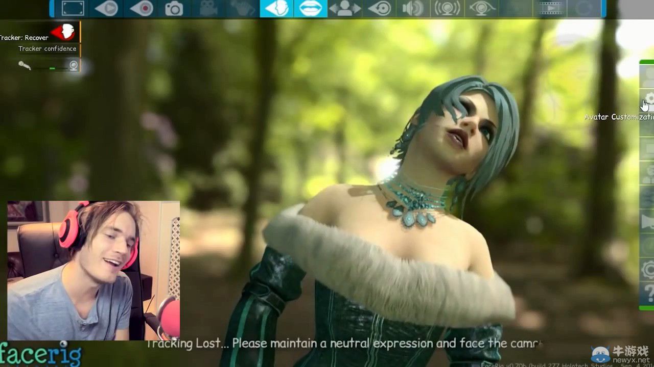 面部捕捉游戲《Facerig》演示 超有趣表情神還原