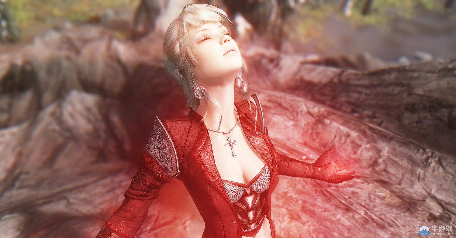 《上古卷軸5：天際》女體MOD截圖：騷首弄姿魅力大