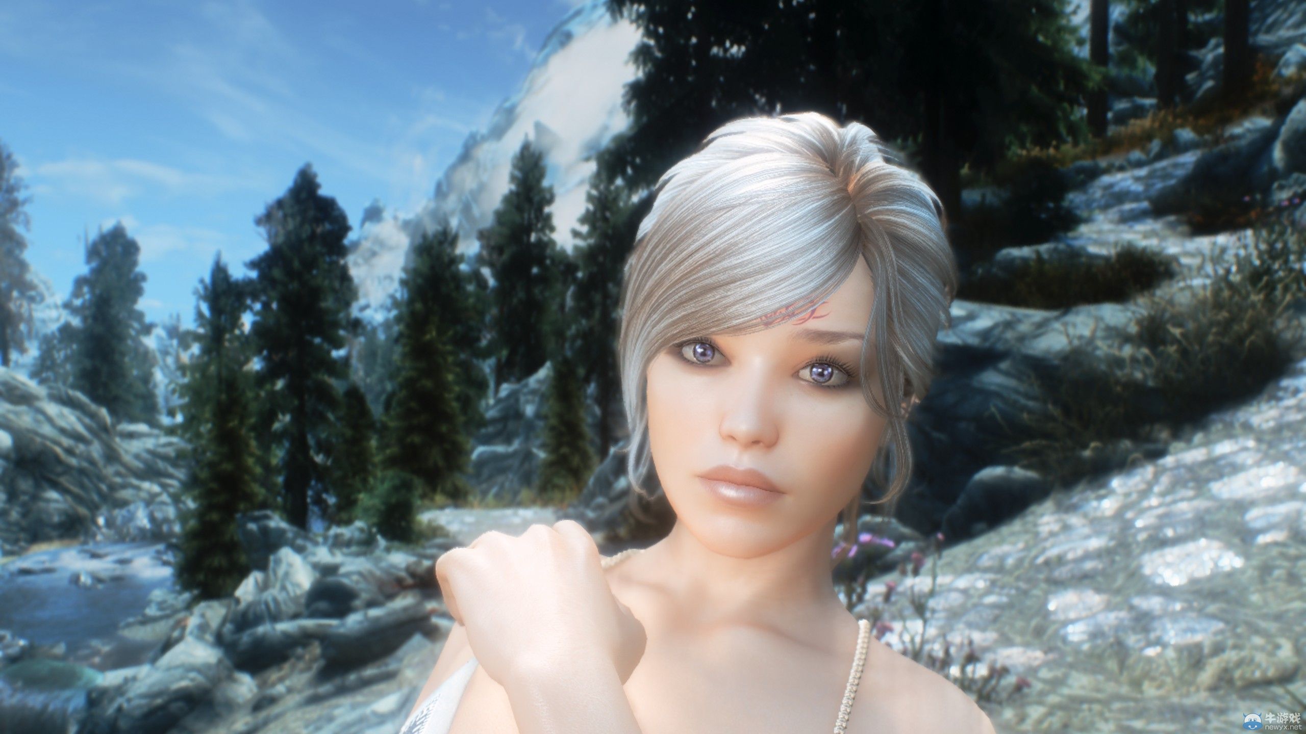 《上古卷軸5：天際》女體MOD截圖：騷首弄姿魅力大