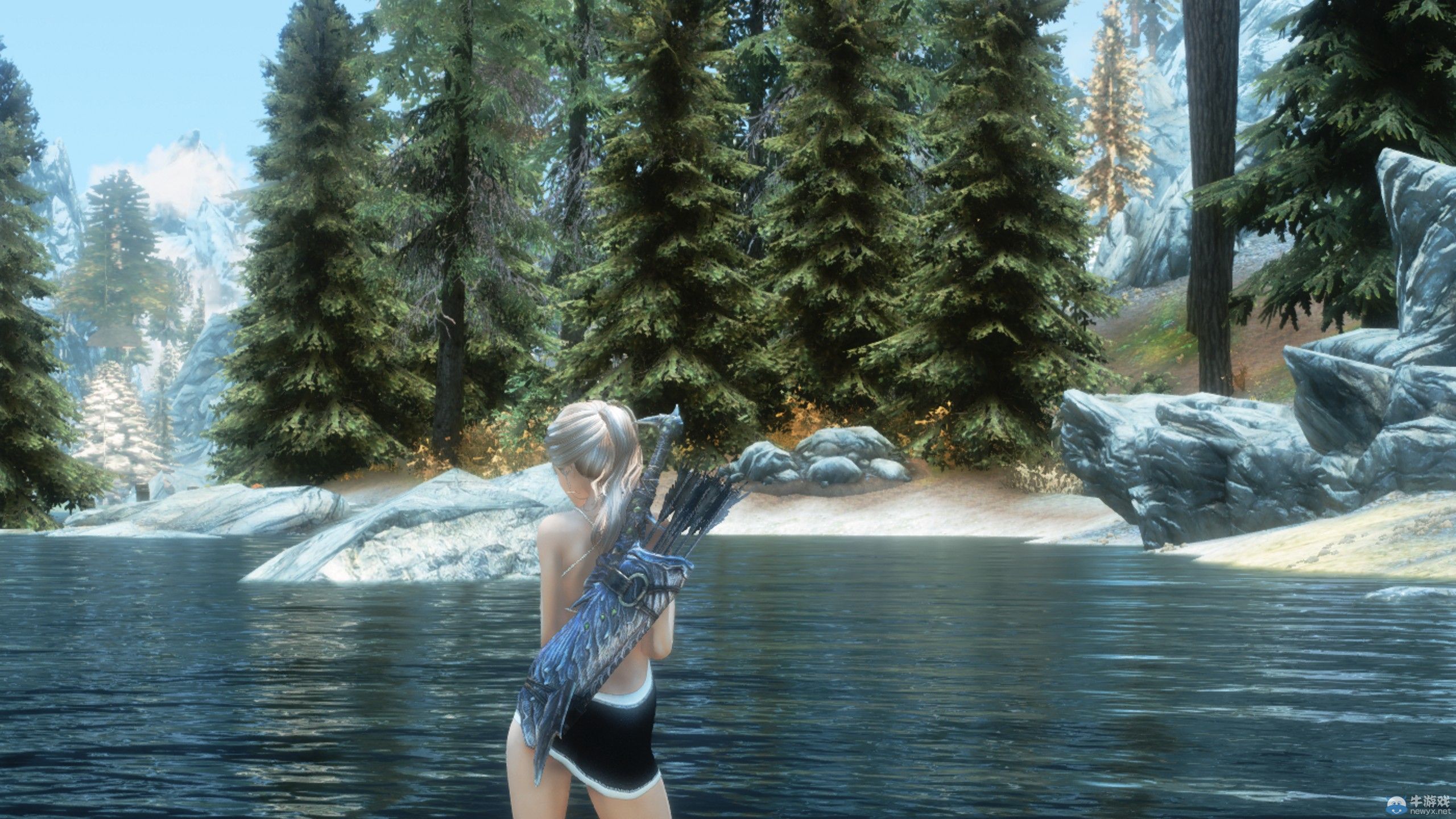 《上古卷軸5：天際》女體MOD截圖：騷首弄姿魅力大