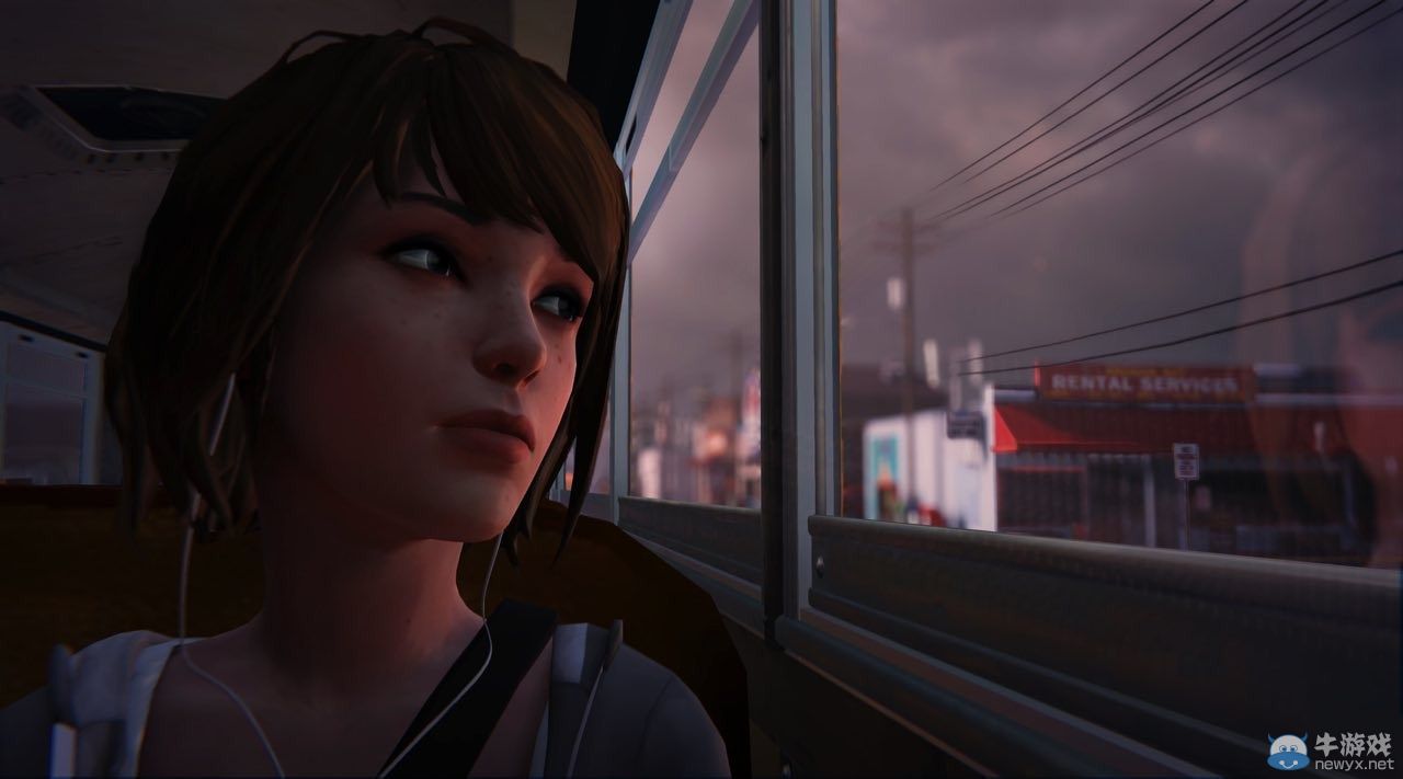 《奇異人生》第二章游戲截圖：萌妹手拉手散步好溫馨！